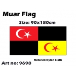 9698 90x180cm Muar Flag - Nylon Cloth